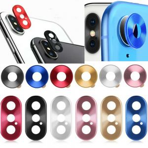 udi's phone items Metal Cover Rear Back Camera Lens Ring Protective Case For iPhone X XR XS Max